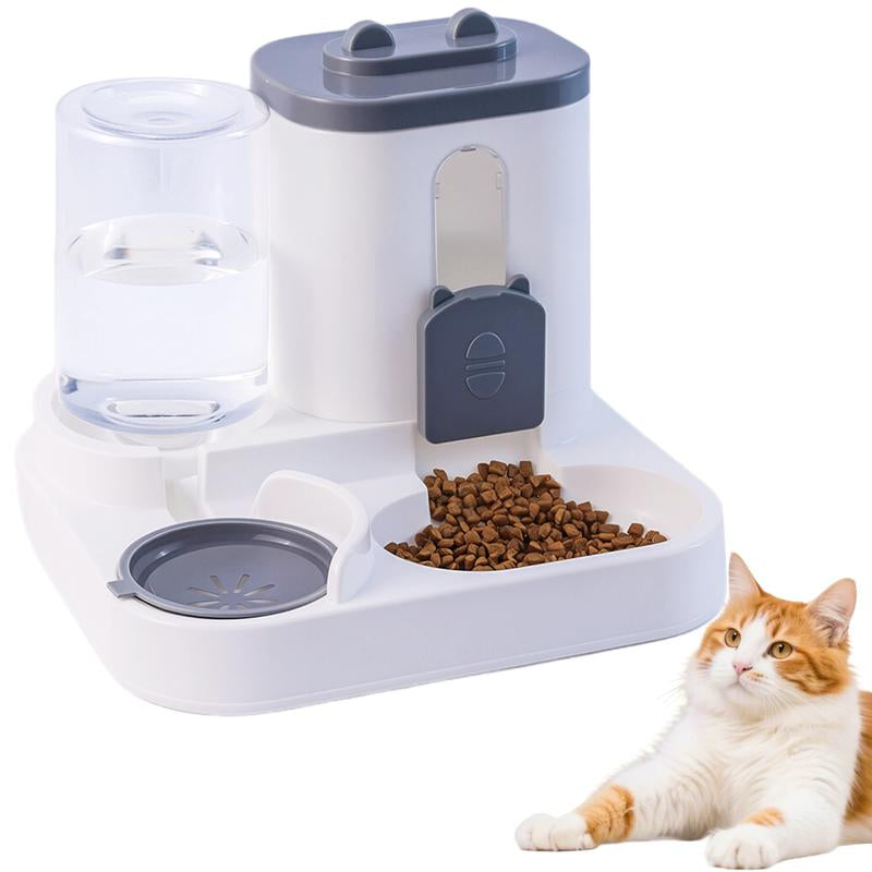 Ultimate Automatic Cat Feeder and Water Dispenser Set - Perfect for Small to Medium Pets with Large Capacity Food Bowl!