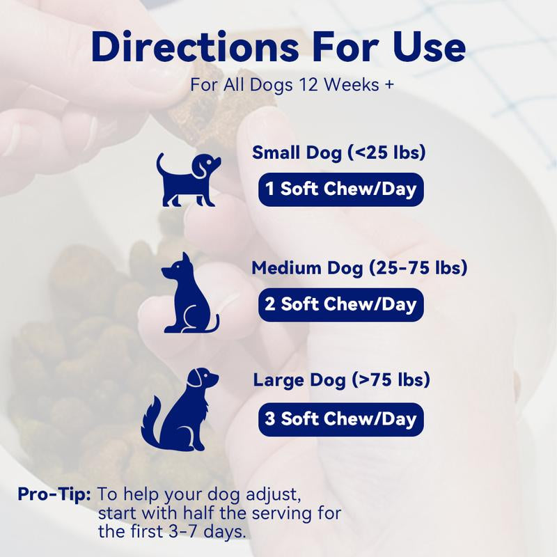 Delicious Natural Pork Flavor Probiotics Chews for Happy, Healthy Dogs!