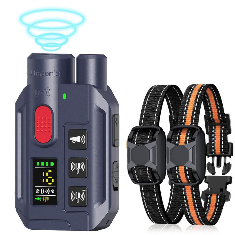 Ultimate 3300Ft Dog Shock Collar - 2-In-1 Ultrasonic Training System with Remote for Dogs 8-150Lbs - Rechargeable, Waterproof, and Safe Training Modes