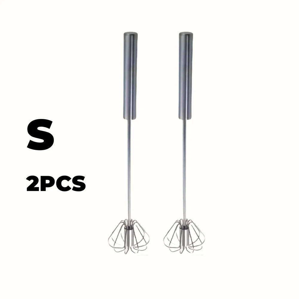 Effortless Egg Beating: Durable Stainless Steel Semi-Automatic Mixer for Perfect Kitchen Baking
