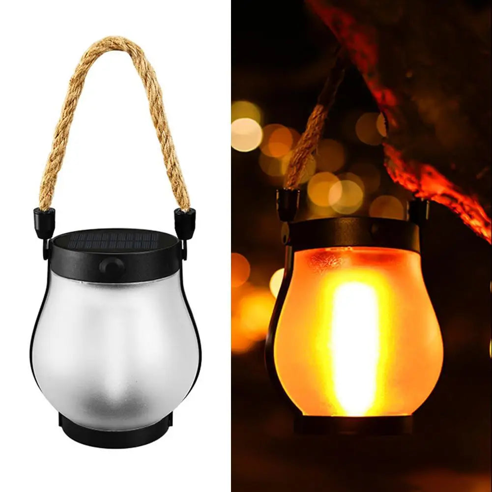 Illuminate Your Outdoors with the Solar Flame Lamp – Rechargeable Hanging Lantern for Perfect Garden Ambiance!