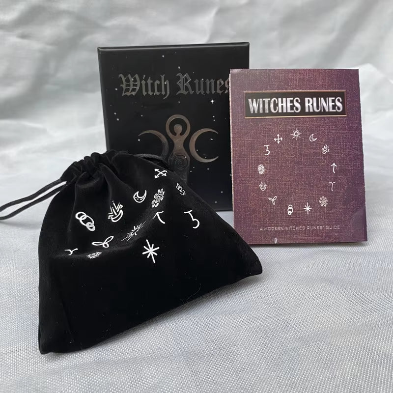 Discover Your Future with the 14 Pcs Engraved Wood Runes Stone Set - Perfect for Witches, Altar Decor, and Divination!