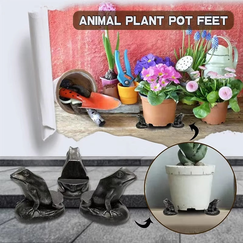 Add Whimsy to Your Plants with ABNM Mini Animal Pot Feet - Cute Support Feet for Indoor and Outdoor Planters!