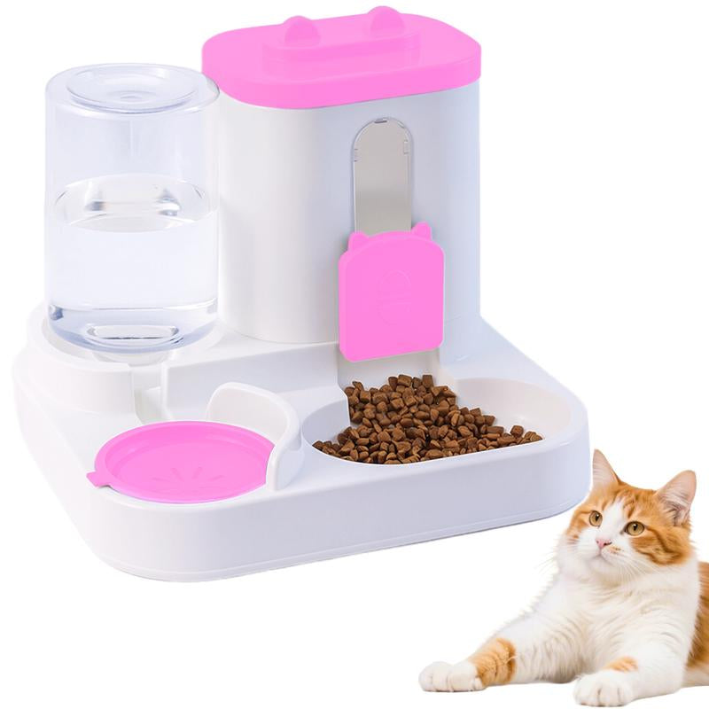 Ultimate Automatic Cat Feeder and Water Dispenser Set - Perfect for Small to Medium Pets with Large Capacity Food Bowl!