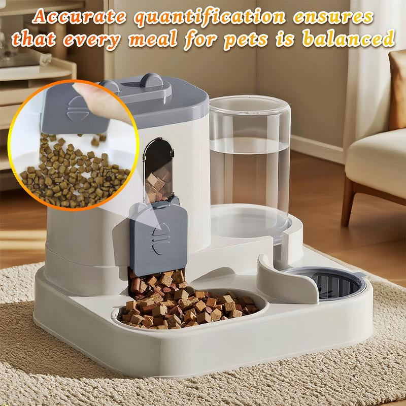 Ultimate Automatic Cat Feeder and Water Dispenser Set - Perfect for Small to Medium Pets with Large Capacity Food Bowl!
