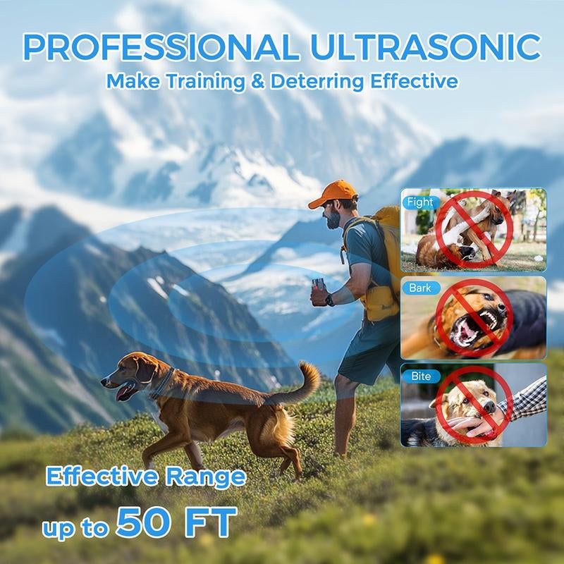 Ultimate 3300Ft Dog Shock Collar - 2-In-1 Ultrasonic Training System with Remote for Dogs 8-150Lbs - Rechargeable, Waterproof, and Safe Training Modes