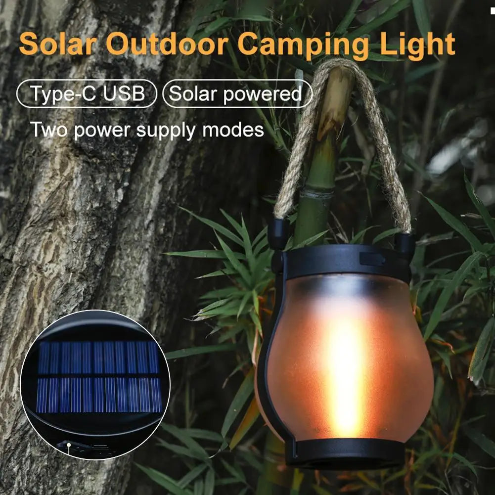 Illuminate Your Outdoors with the Solar Flame Lamp – Rechargeable Hanging Lantern for Perfect Garden Ambiance!