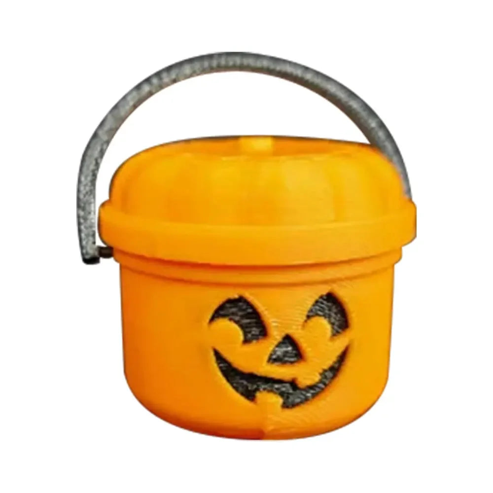 Halloween Pumpkins Small Bucket Cute Pumpkin Trick Bucket for Party Favors Halloween Party Holiday Decorations Accessories