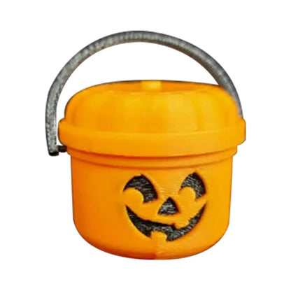 Halloween Pumpkins Small Bucket Cute Pumpkin Trick Bucket for Party Favors Halloween Party Holiday Decorations Accessories