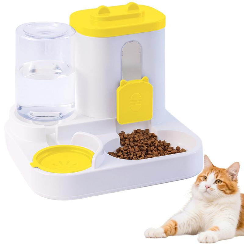 Ultimate Automatic Cat Feeder and Water Dispenser Set - Perfect for Small to Medium Pets with Large Capacity Food Bowl!