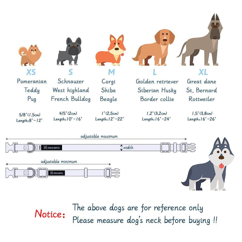 Stylish Maca Bates Halloween Dog Collar - Adjustable Ghost & Pumpkin Design with Bowtie, Perfect Gift for Dogs of All Sizes!