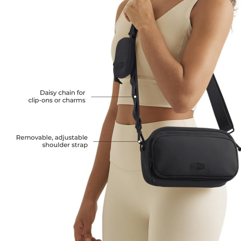 Discover the Versatile BAGSMART REIKI 2.2L RFID Crossbody Bag – Perfect for Workouts and City Adventures!