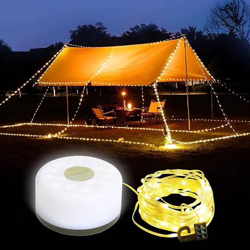 Camping Light String Outdoor Light String Durable Waterproof USB Charging Portable Camping Light Suitable for Courtyard Hiking