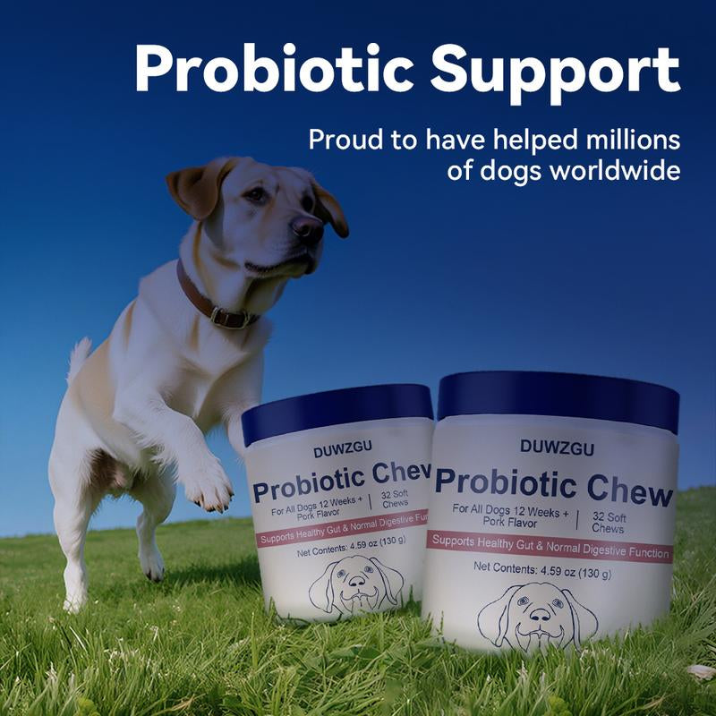 Delicious Natural Pork Flavor Probiotics Chews for Happy, Healthy Dogs!